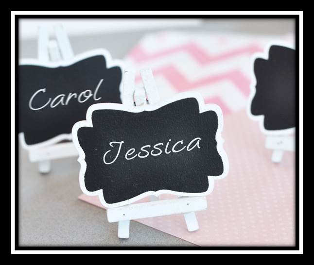 Chalkboard Theme Wedding Seating Cards